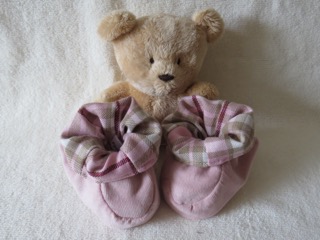 First Footings Baby Pink Tartan Size Newborn