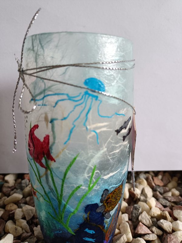 Straw silk on glass - Image 2
