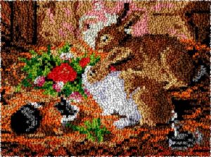 Rug Making Latch Hooking Kit | 2 Rabbits