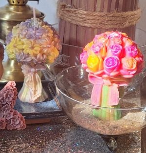 Floral Bouquet Candles - Handcrafted Scented Collection