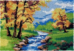 Rug Making Latch Hooking Kit | Autumn River