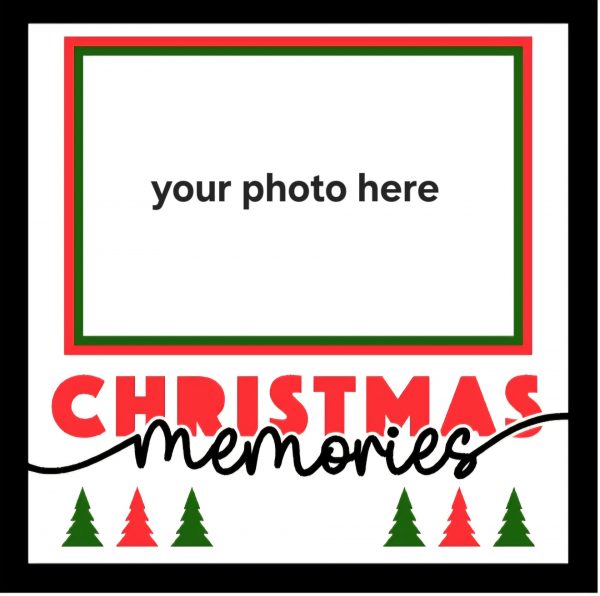 20cm x 20cm Christmas personalized photo frame - Image 4