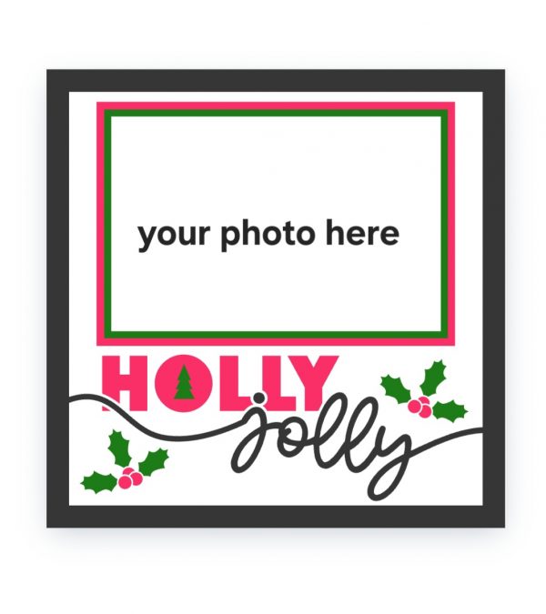 20cm x 20cm Christmas personalized photo frame - Image 3