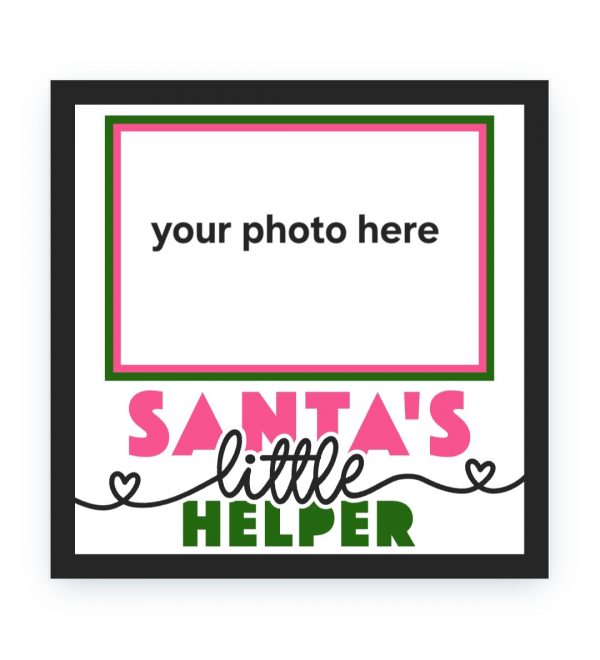 20cm x 20cm Christmas personalized photo frame - Image 6