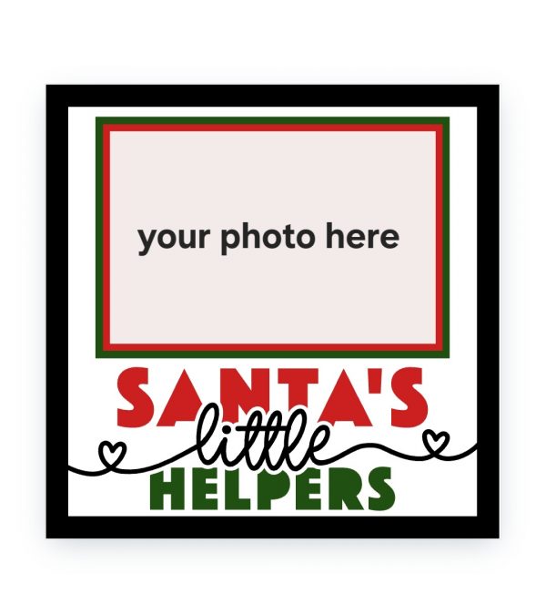 20cm x 20cm Christmas personalized photo frame - Image 7