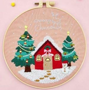 Cross Stitch Kits for Beginners | Christmas Night (20cm)