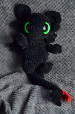 Crocheted Dragon Snuggler