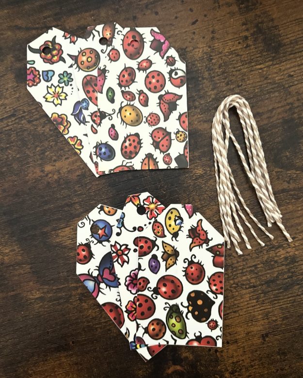 Ladybird gift tags