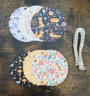 8x forest theme gift tags