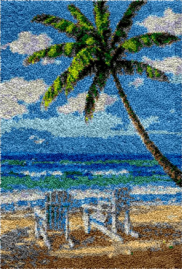 Rug Making Latch Hooking Kit | Quiet Beach