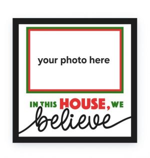 20cm x 20cm Christmas personalized photo frame
