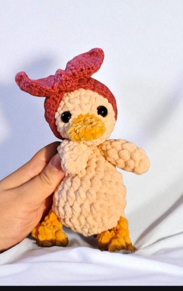 Rosie, the Duckling crocheted plushie