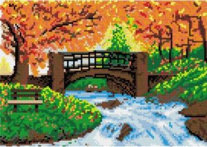 Rug Making Latch Hooking Kit | Scenic River