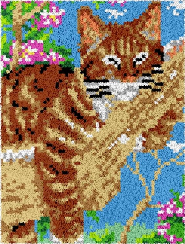 Rug Making Latch Hooking Kit | Sleeping Cat