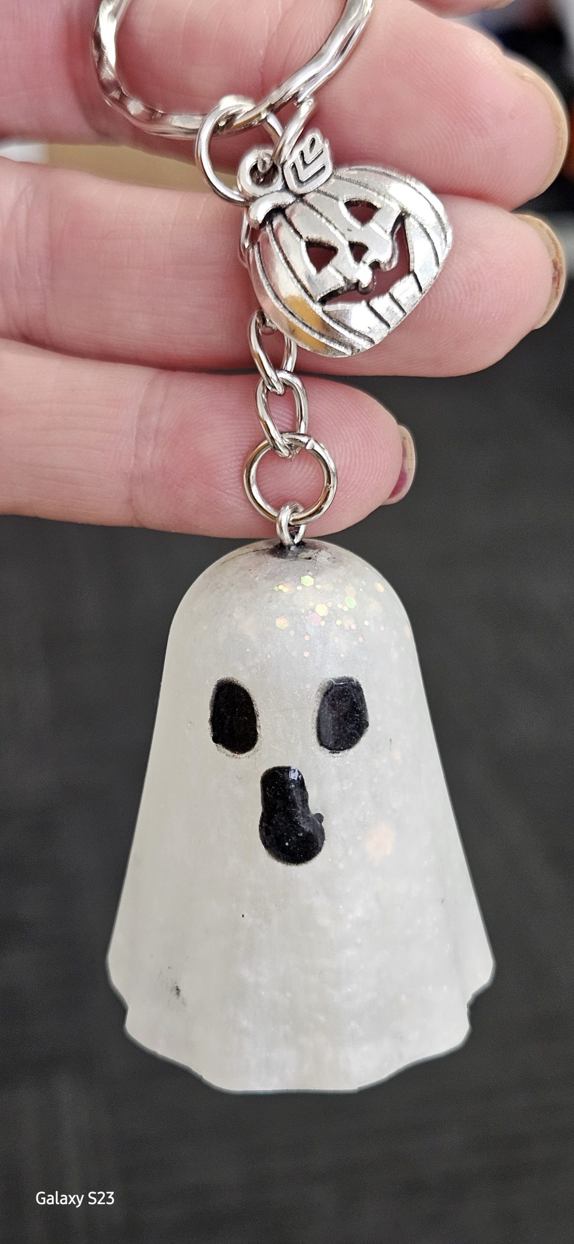Glitter Ghost Keyring - Image 2