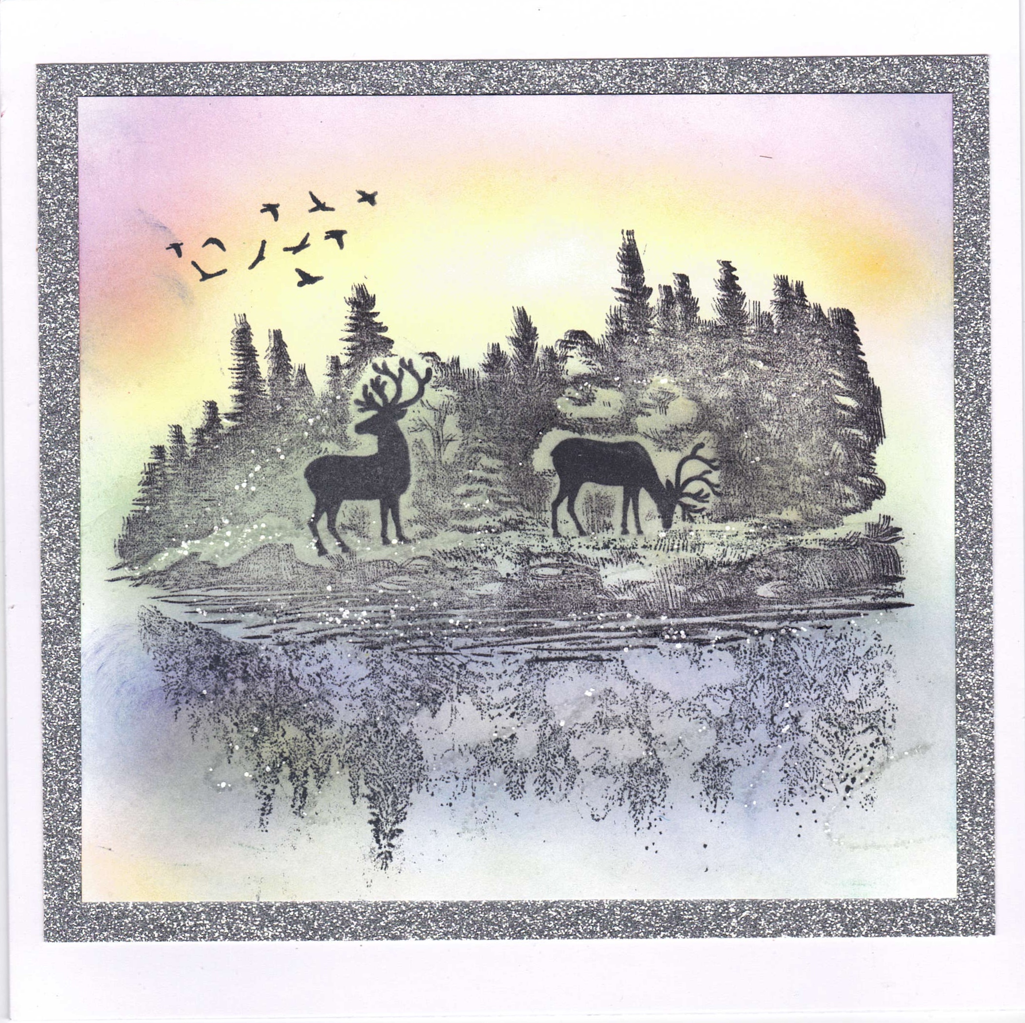 Christmas Card A winters Scene