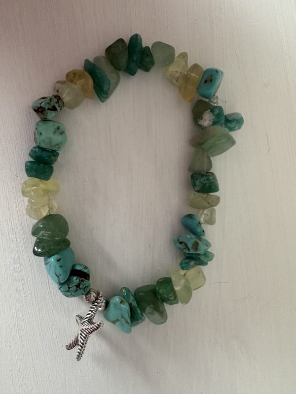 Sea Inspired Aqua Bracelet with Starfish charm - Image 3