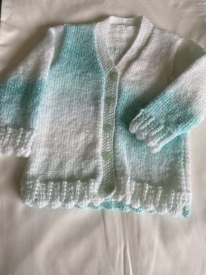Hand Knitted V Neck Cardigan