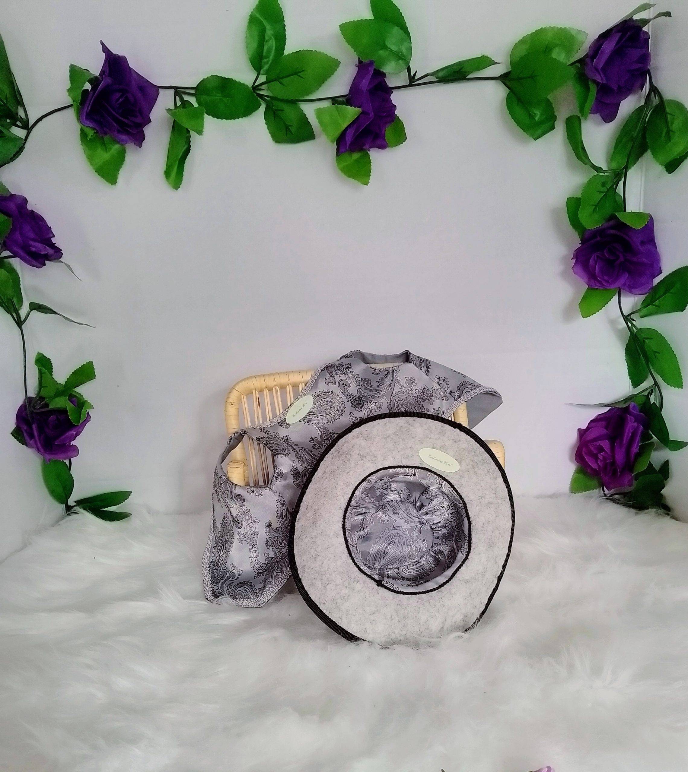 Couple of custom-clothed soft toy teddy bears (original base : Bebamour teddy bears), with unique, handcrafted wedding fashion and millinery by Enchanting World. - Image 14