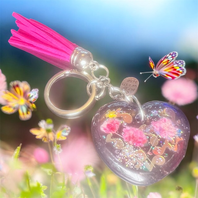 Petalwish Heart keyring