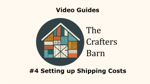 How to Add Shipping Costs on The Crafters Barn