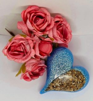 Memorial Ashes Keepsake – Custom Heart or Infinity Symbol (Handmade Resin Tribute)