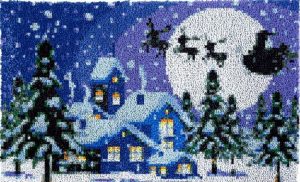 Rug Making Latch Hooking Kit | Christmas Eve