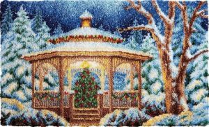 Rug Making Latch Hooking Kit | Christmas Gazebo