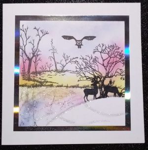 'Reflections' Pack of 4 Christmas Cards