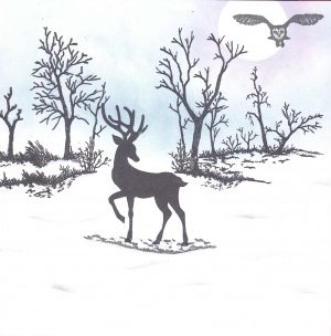 Handmade Winter card