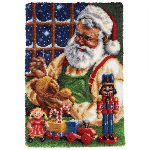 Rug Making Latch Hooking Kit | Santa With Toys