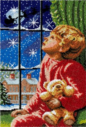 Rug Making Latch Hooking Kit | Waiting For Santa