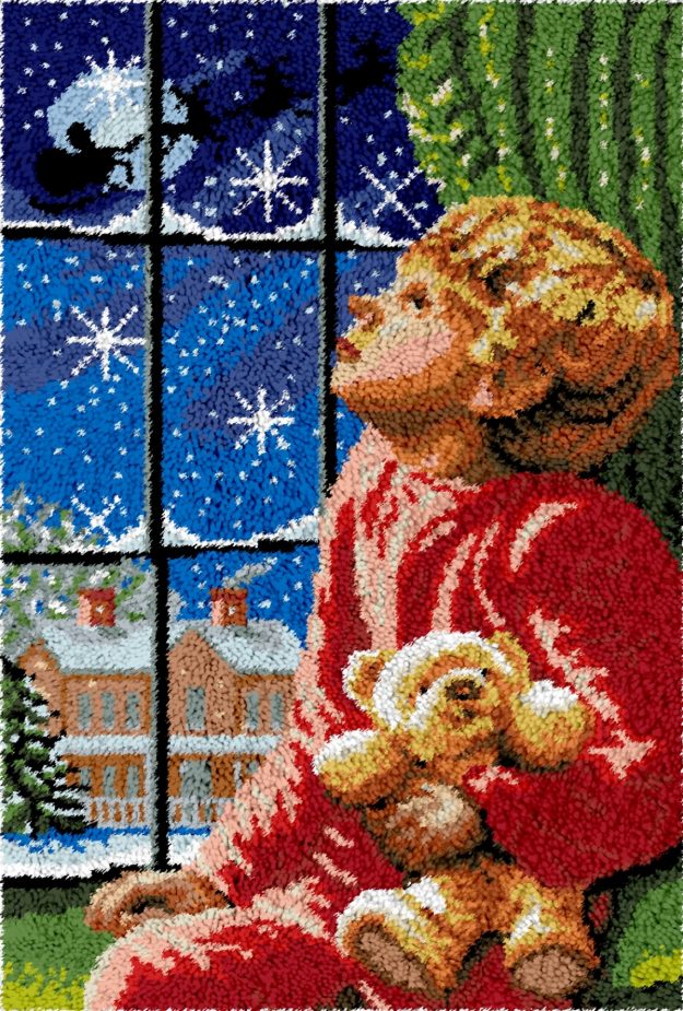 Rug Making Latch Hooking Kit | Waiting For Santa