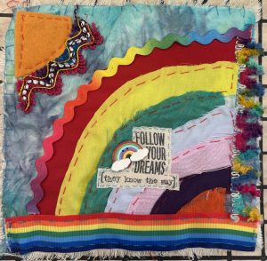 Rainbow slow stitch kit