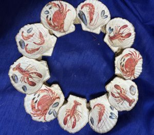 Scallop shell wreath