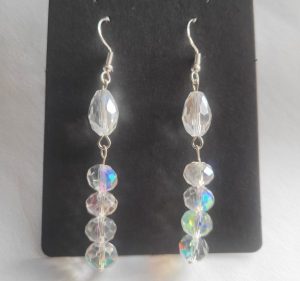 Handmade Australian crystal glass beads on 925 Sterling Silver hooks.