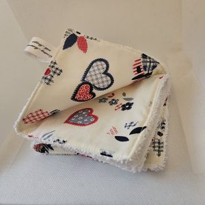 Handmade Cotton Washcloth Soft Reusable Face Pad Sustainable Zero Waste Skincare Cleaning