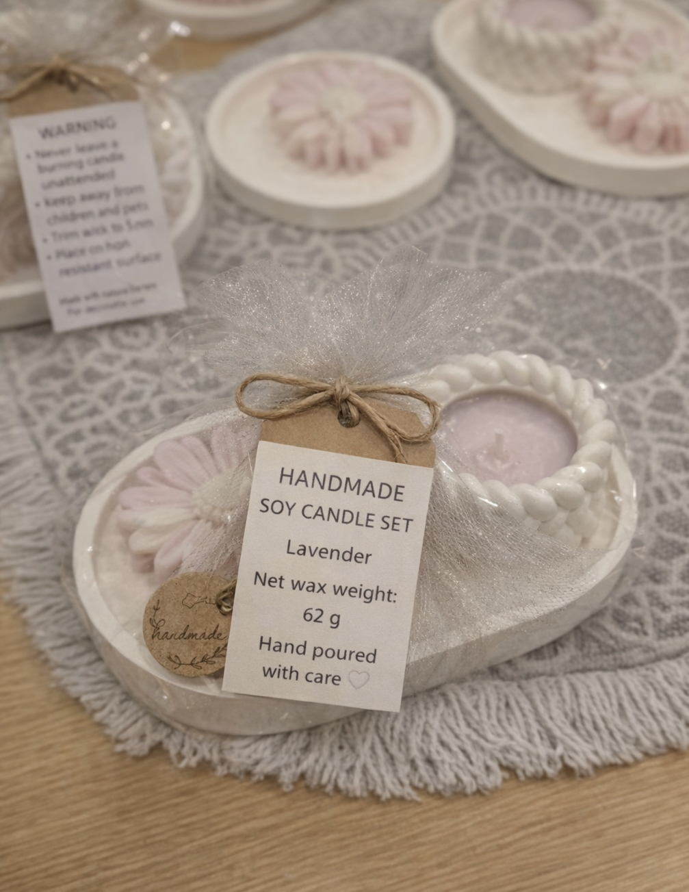 Handmade Soy Candle Set – Natural Wax, Beautiful Gift Idea - Image 2