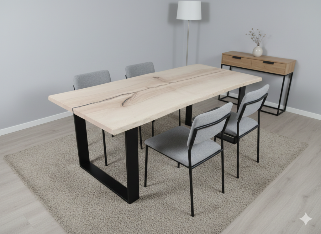 Handcrafted Solid Wood Dining Table