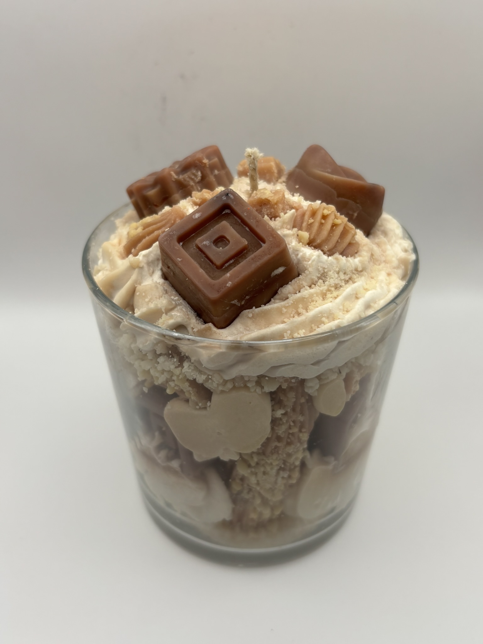 Churros & Chocolate Fudge Brownie Candle • Handmade Vegan Soy Wax - Image 7