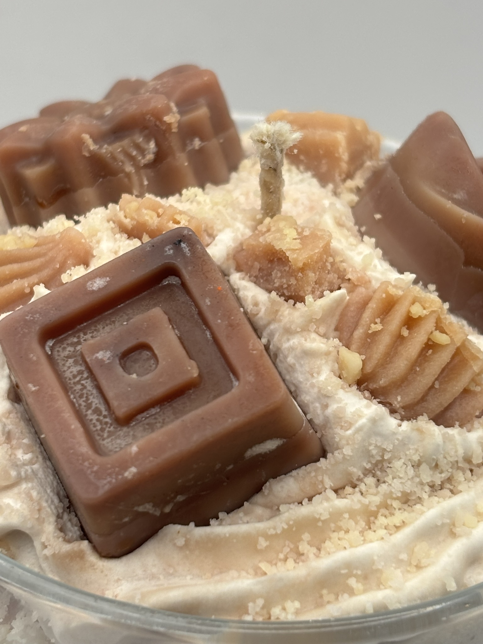 Churros & Chocolate Fudge Brownie Candle • Handmade Vegan Soy Wax - Image 9