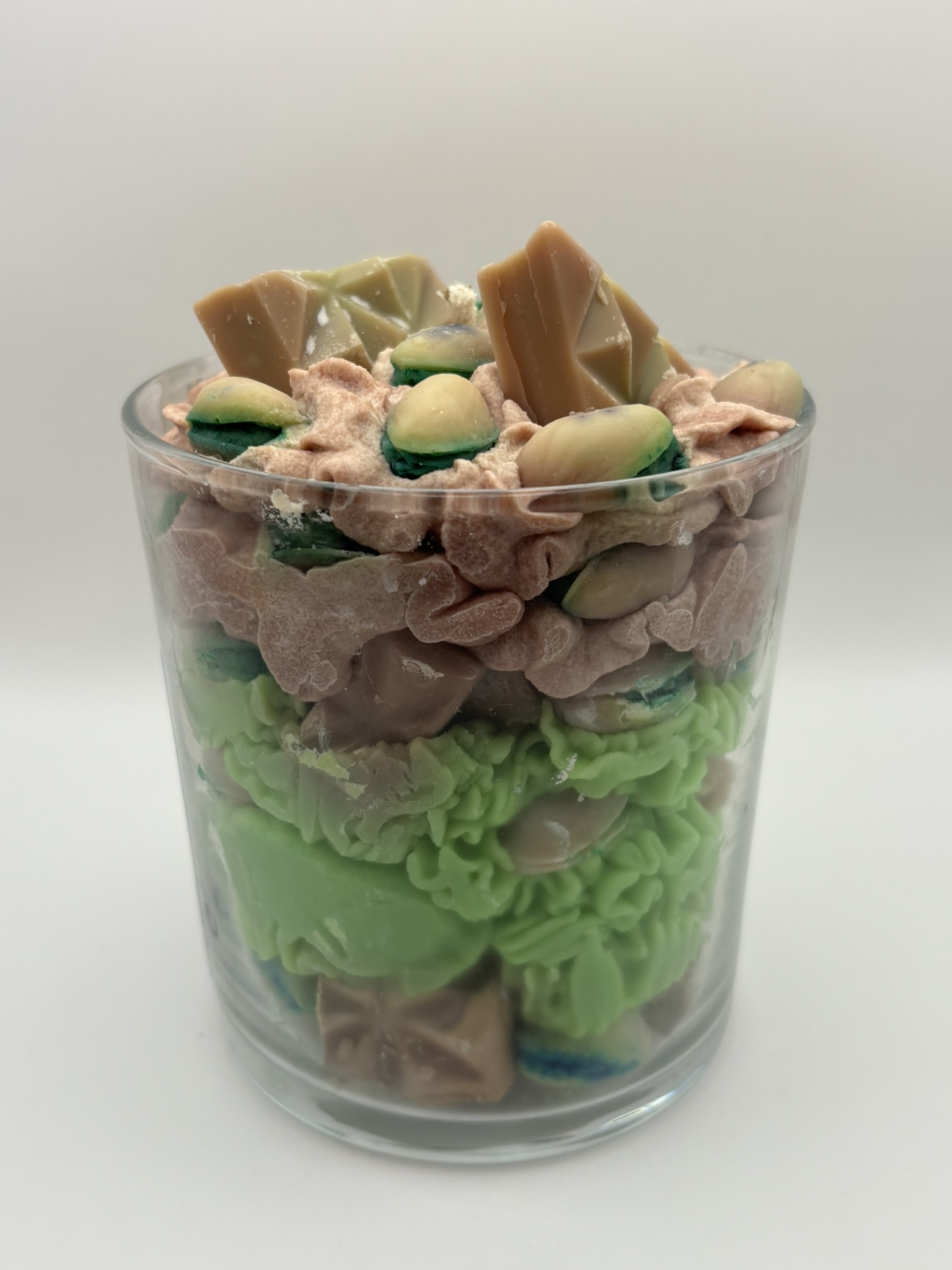 Handmade Dubai Chocolate Pistachio Candle • Soy Wax Dessert Candle • Luxury Scent - Image 3