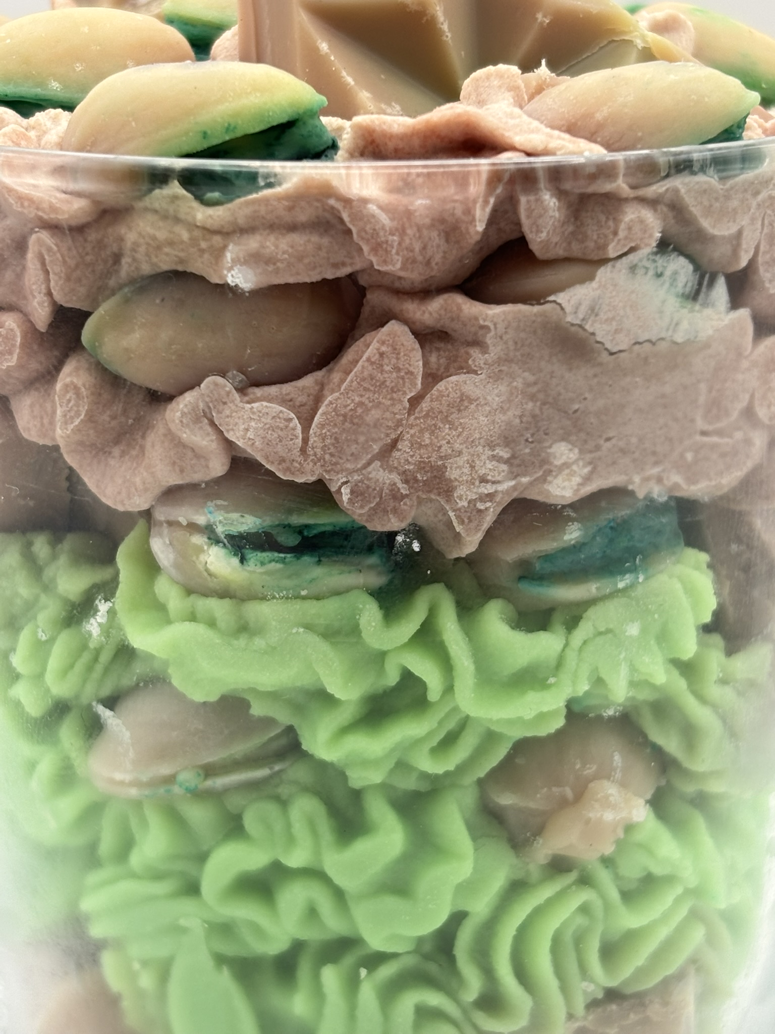 Handmade Dubai Chocolate Pistachio Candle • Soy Wax Dessert Candle • Luxury Scent - Image 4