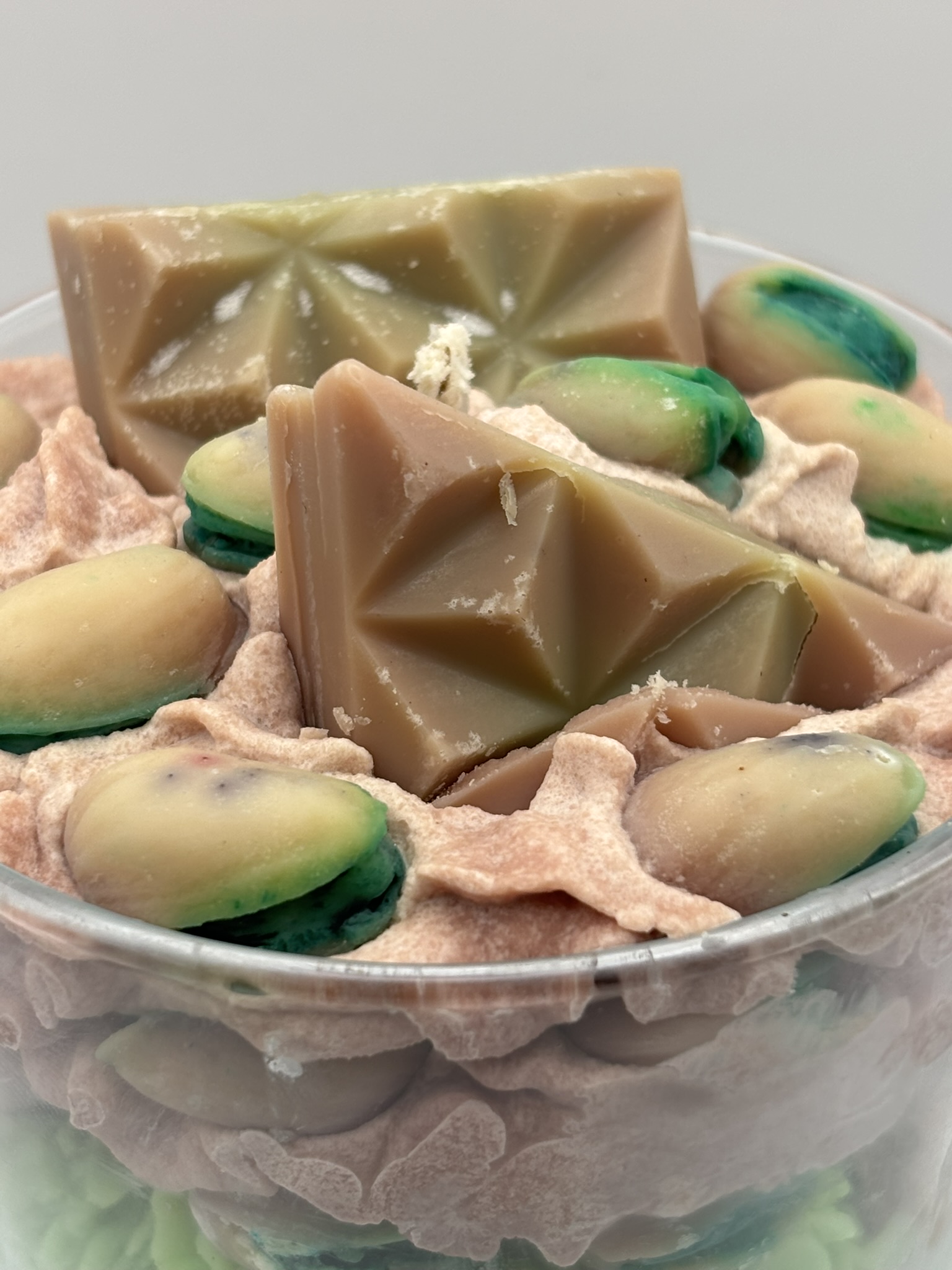 Handmade Dubai Chocolate Pistachio Candle • Soy Wax Dessert Candle • Luxury Scent - Image 5