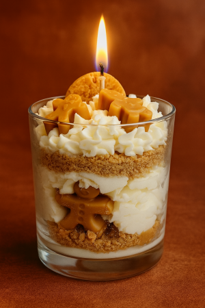 Gingerbread Inspired Scented Candle • Vegan Soy Wax • Handmade Home Decor