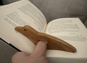 Hardwood book ring/ page holders