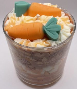 Carrot Cake Dessert Candle • Handmade Spiced Soy Wax • Cosy Bakery Gift