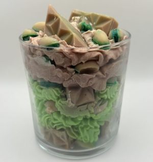 Handmade Dubai Chocolate Pistachio Candle • Soy Wax Dessert Candle • Luxury Scent