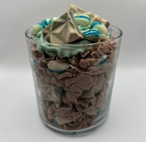 Chocolate Pistachio Candle Handmade Soy Wax Dual Scent