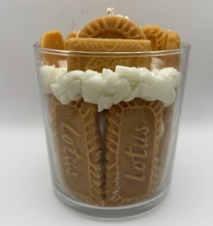 Biscoff Dessert‑Style Candle • Handmade Caramelised Biscuit Soy Wax Candle